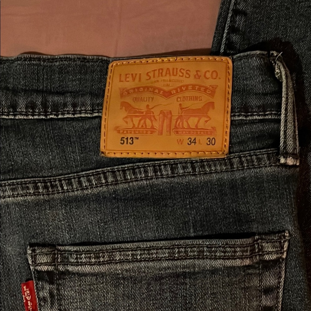 Levi's 513 Classic Blue Straight Jeans Timeless Denim